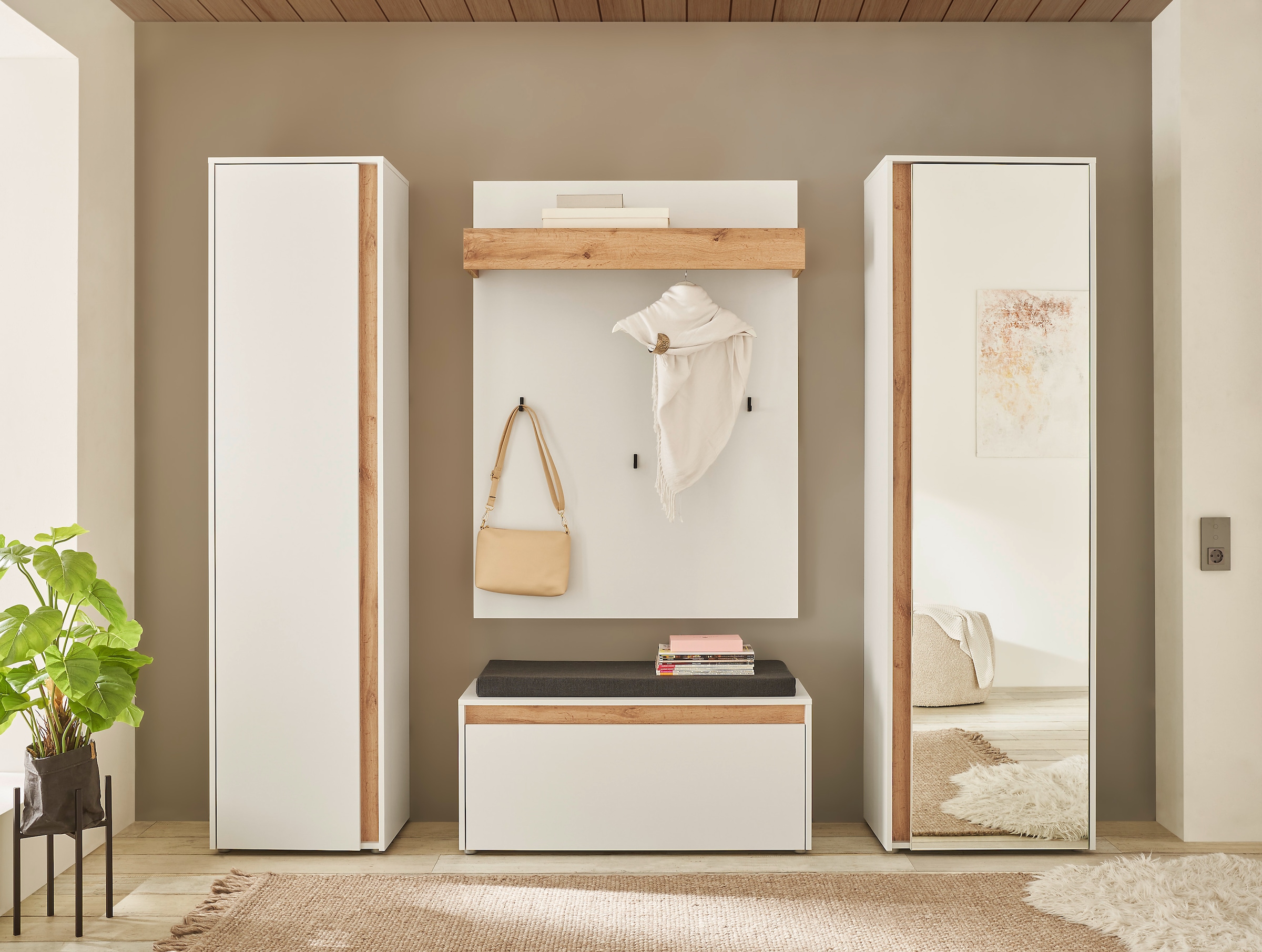 INOSIGN Garderoben-Set »GIRON/CiTY, moderne Garderobe, Komplettset mit viel Stauraum« Komplett-Set, 4 Stk. tlg.