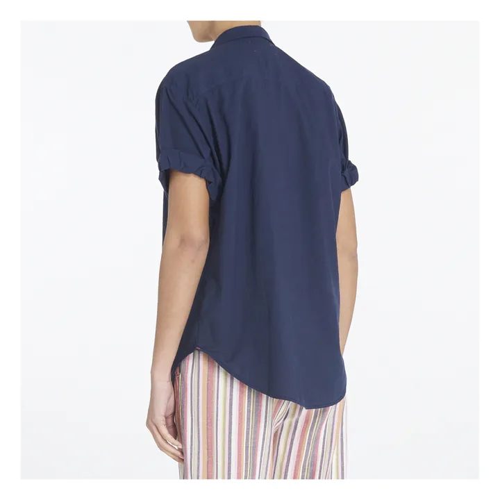 Xirena Chemise Channing Popeline de Coton | Bleu marine