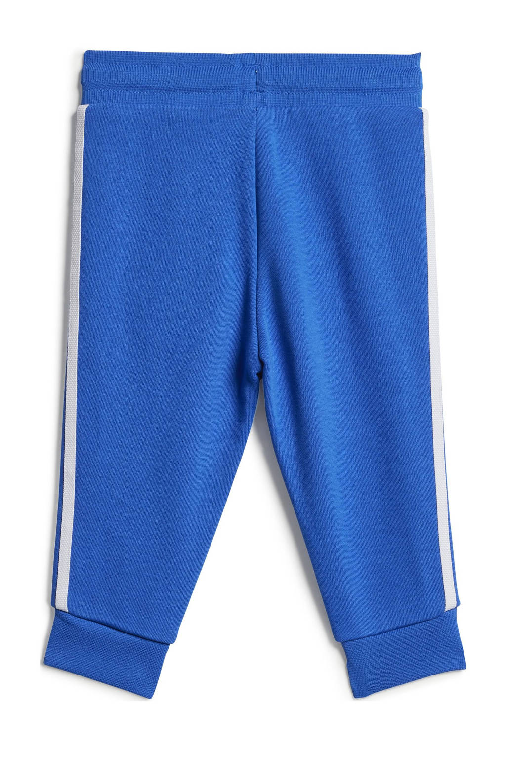 adidas joggingpak blauw/wit