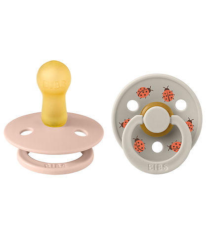 BIBS Colour Schnuller - Gr. 2 - 2er-Pack - Rund - Blush Mix