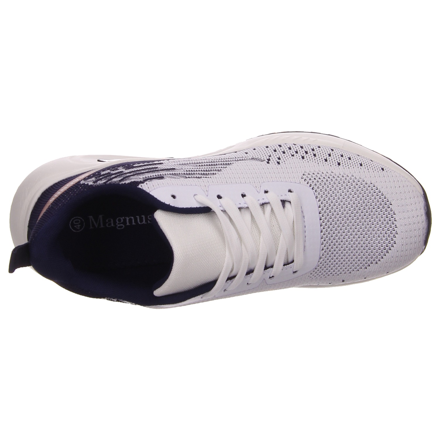 Magnus Sneaker weiß blau weiss/weiss kombi