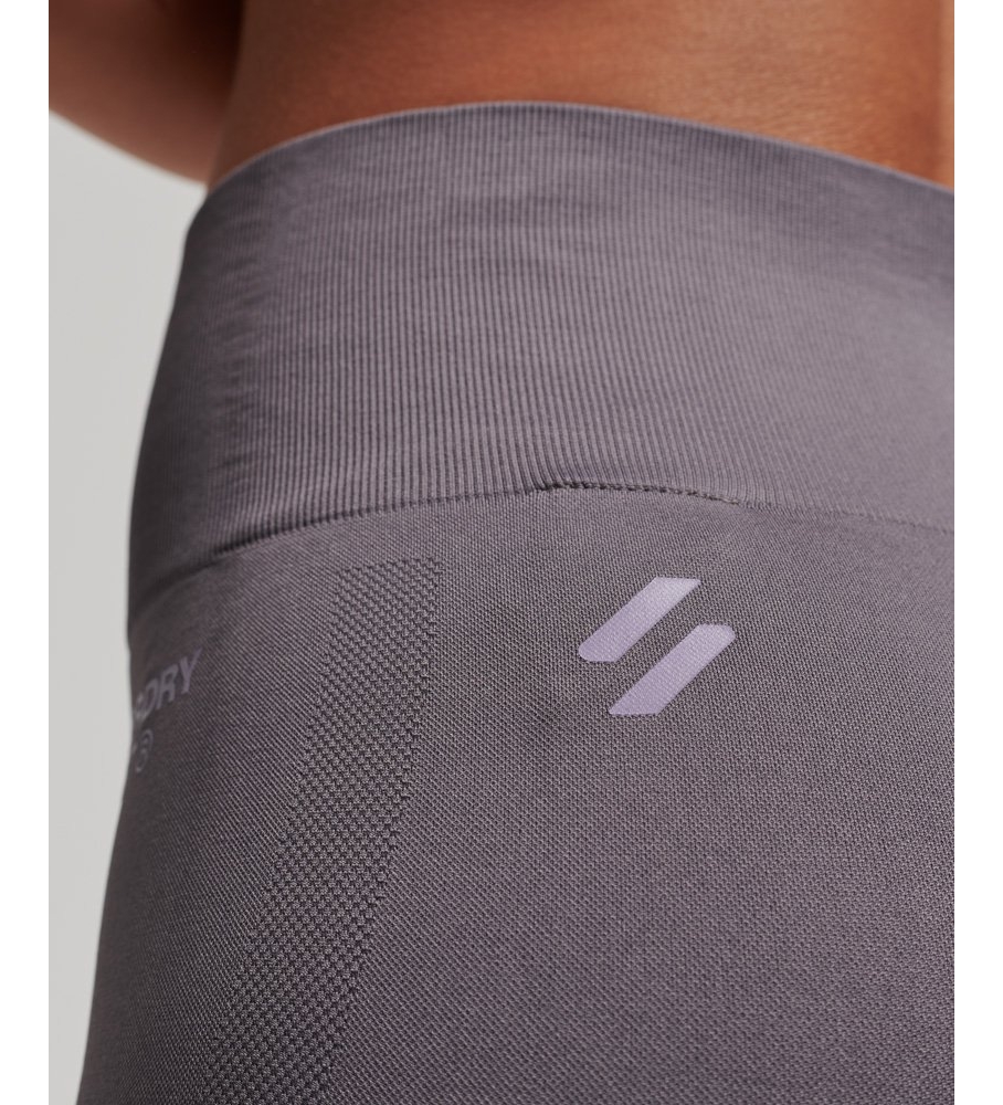 Superdry Short Core Ajustado Sin Costuras gris