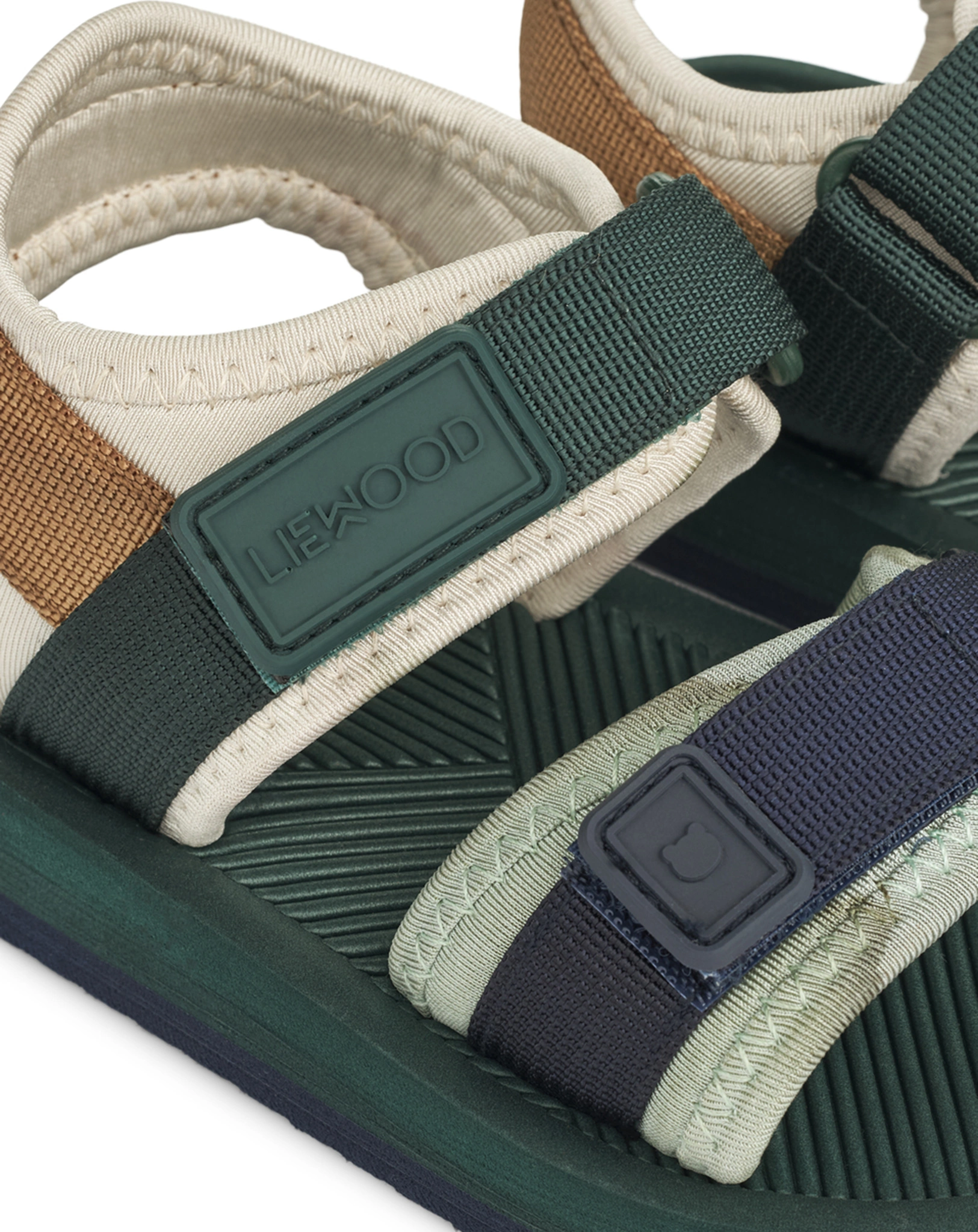 Strand-Sandalen MONTY in hunter green mix