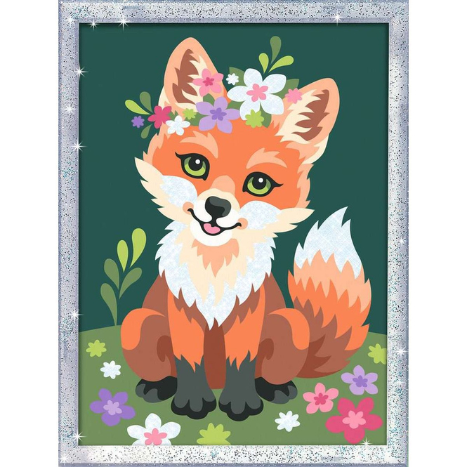 Malen nach Zahlen - Romantic - Blumiger Fuchs