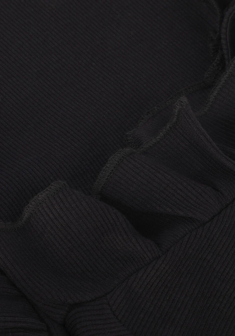 NIK & NIK zwarte nik & nik top rib sleeve top