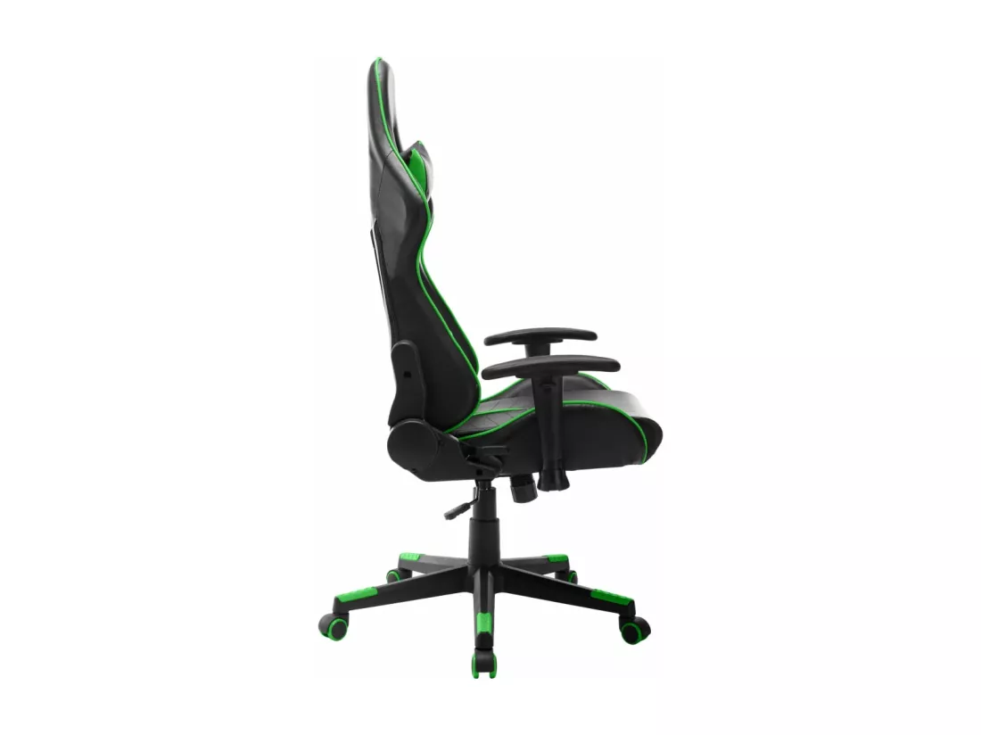 Chaise de jeu Noir et vert Cuir artificiel
