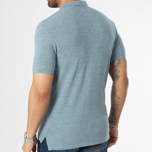 Polo Manches Courtes M1110343A Bleu Clair Chiné