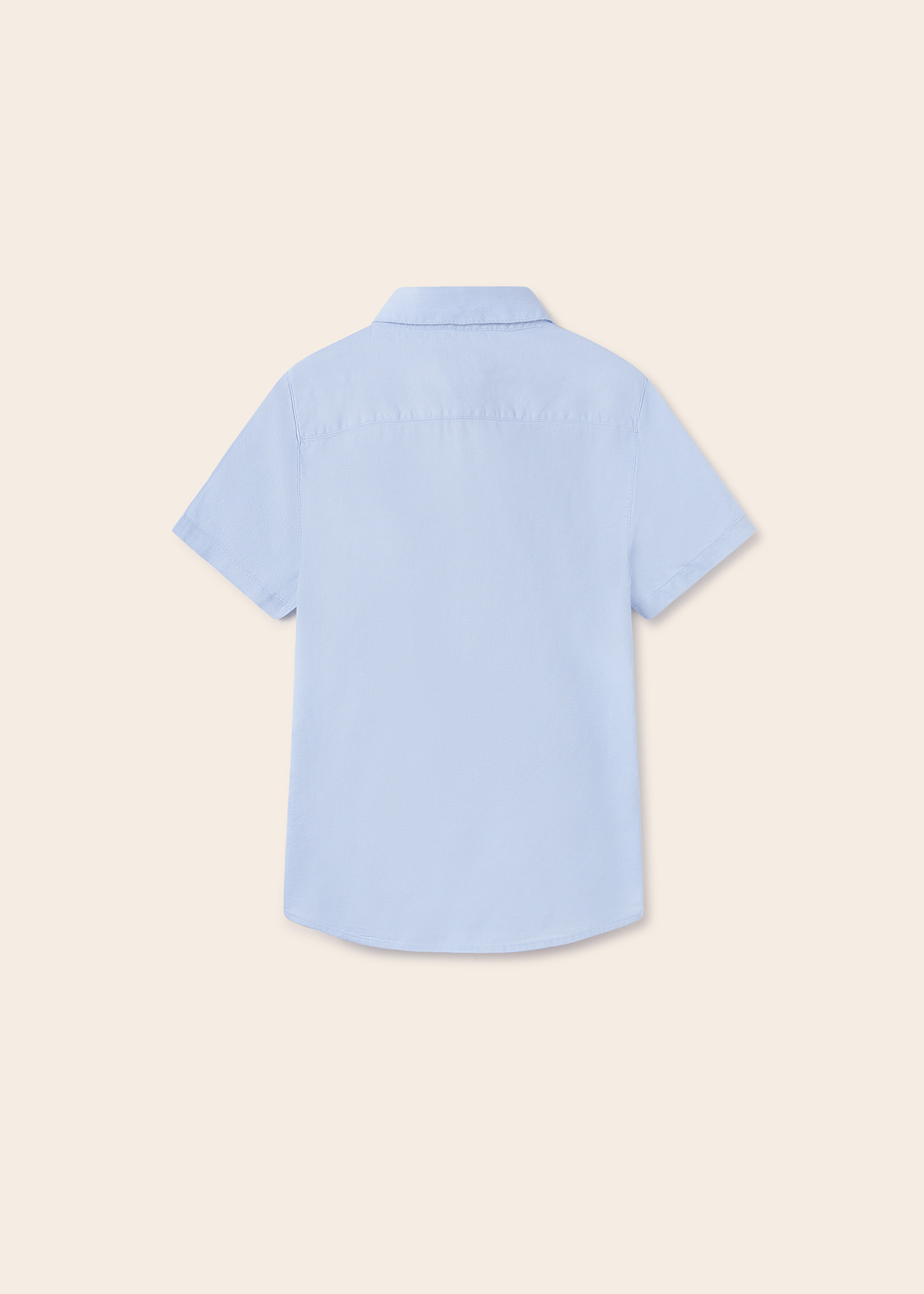 Camisa de manga curta em algodão sustentável para meninos