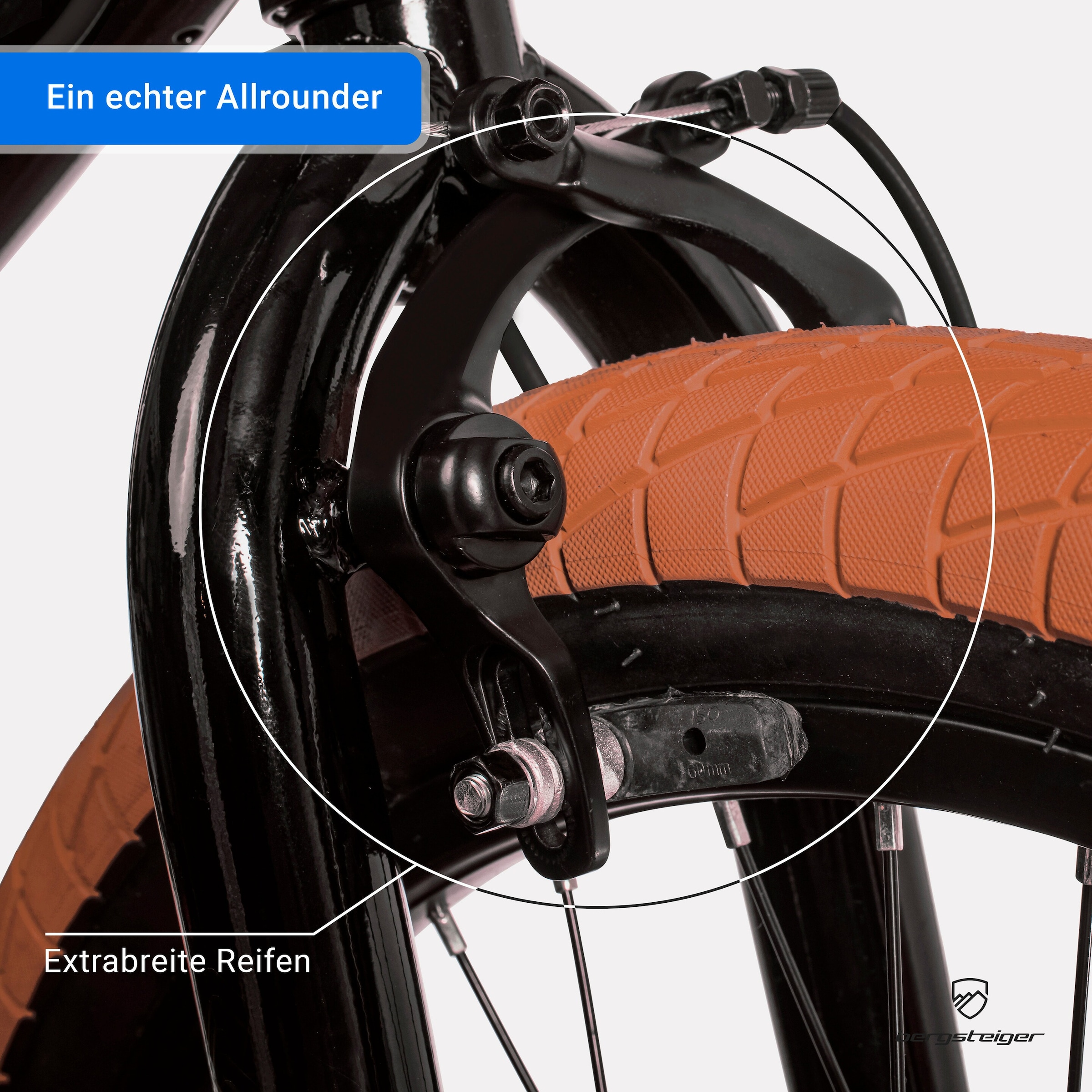 Bergsteiger BMX Halifax 20 Zoll | black gum