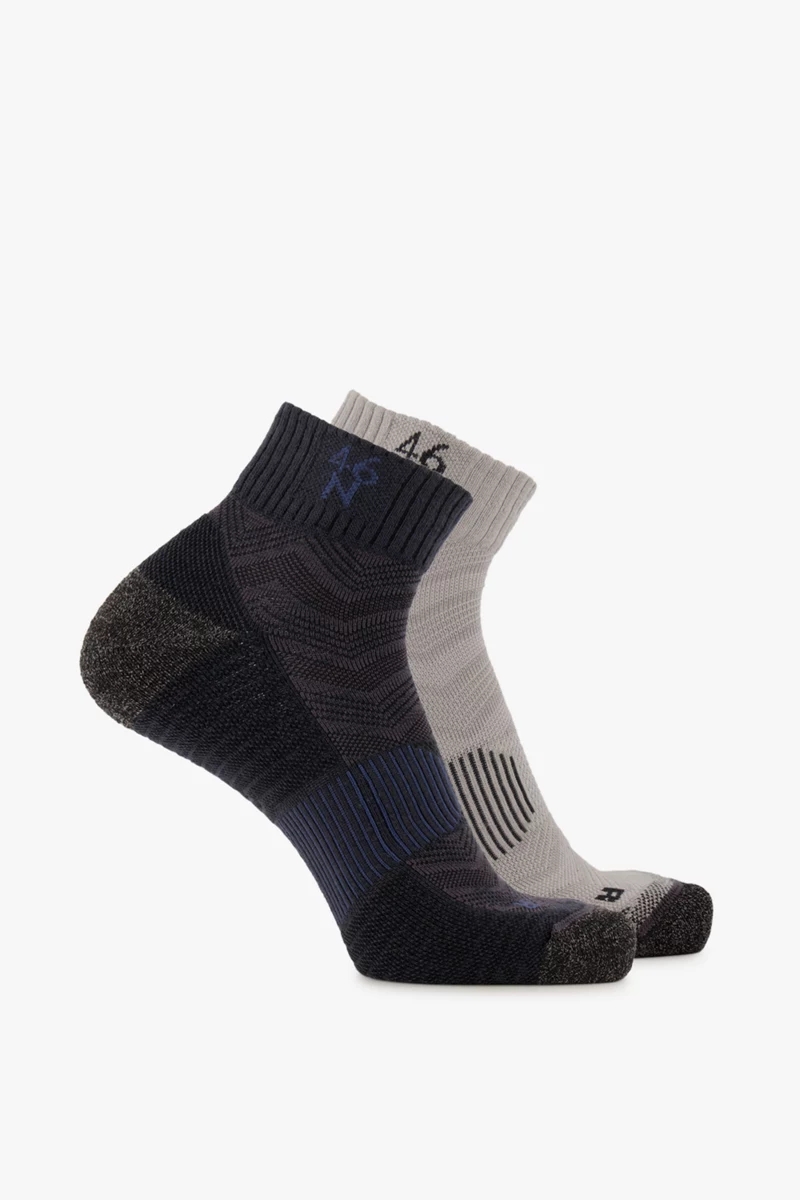 46 NORD 2-Pack Quarter Merino 35-47 Herren Wandersocken
