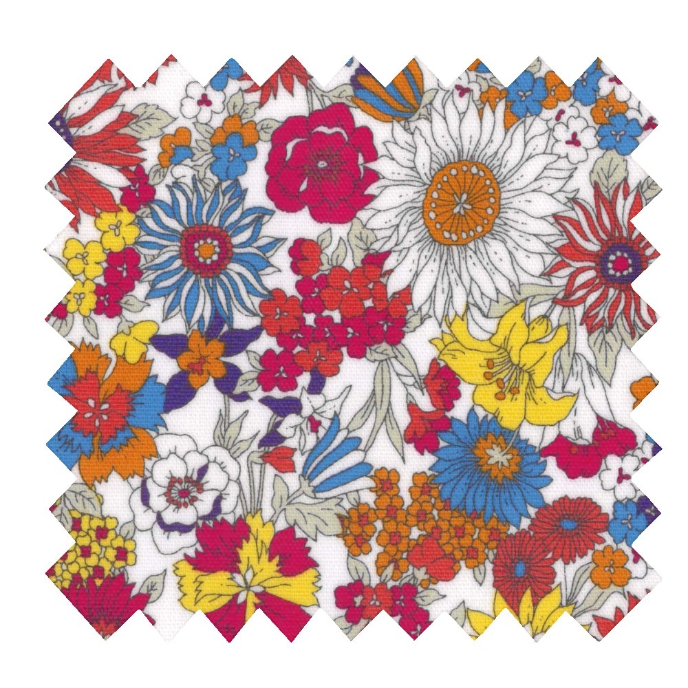 Coupon Tissu Enduit De 35Cm Tutti Fleuri