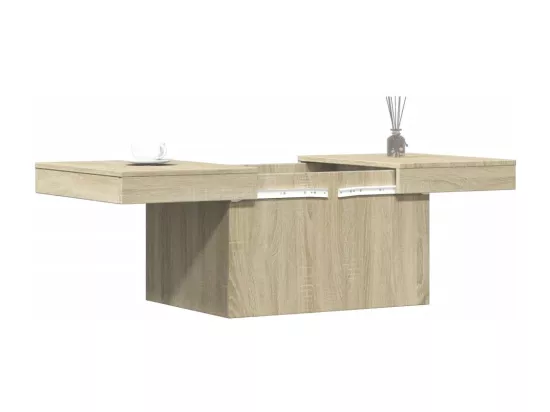 Table basse chêne sonoma 80x55x40 cm bois d'ingénierie