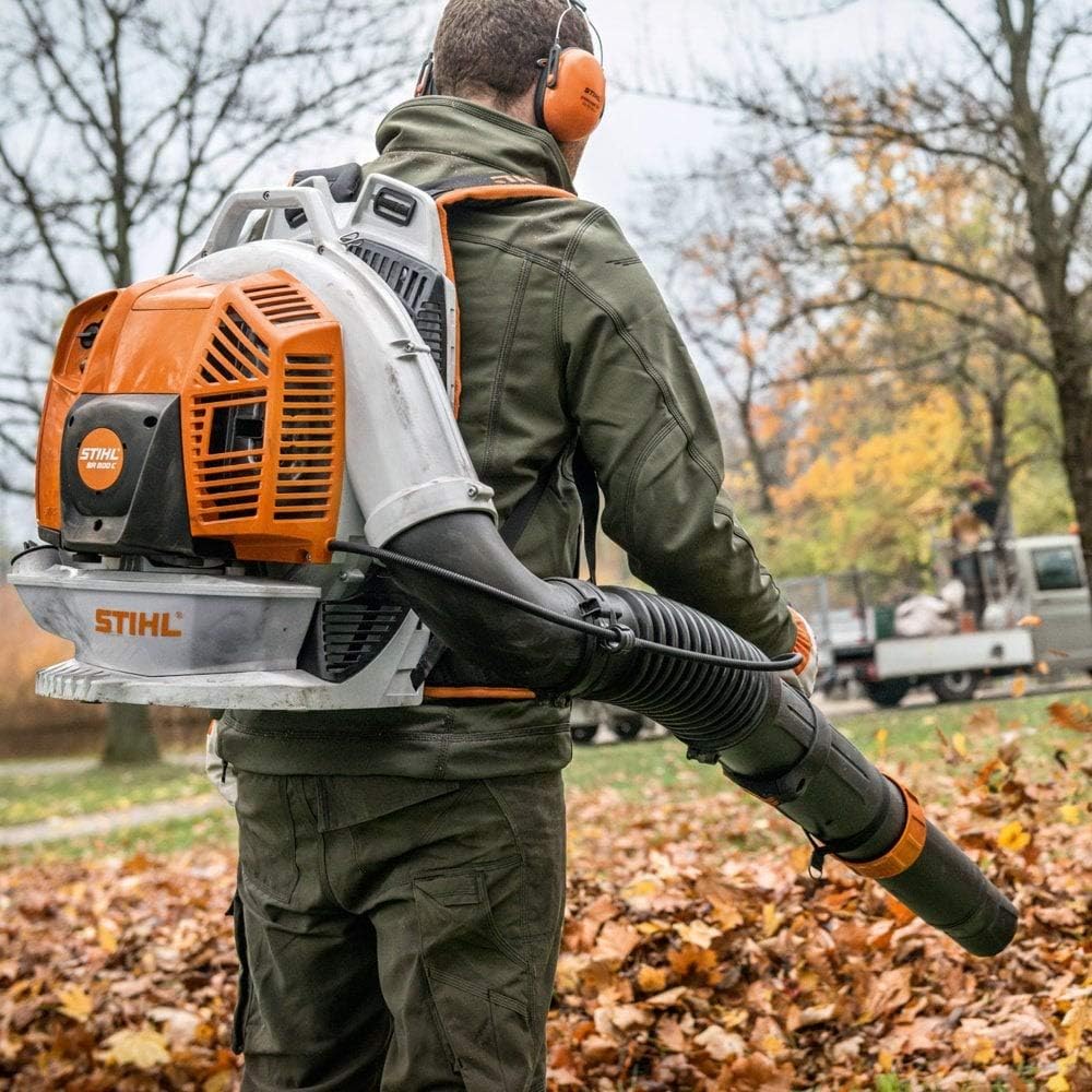 Stihl BR 800 C-E Profi-Laubbläser Benzin, rückentragbar, 4-Mix-Motor | Laubgebläse Blasgerät, Kabelgebunden