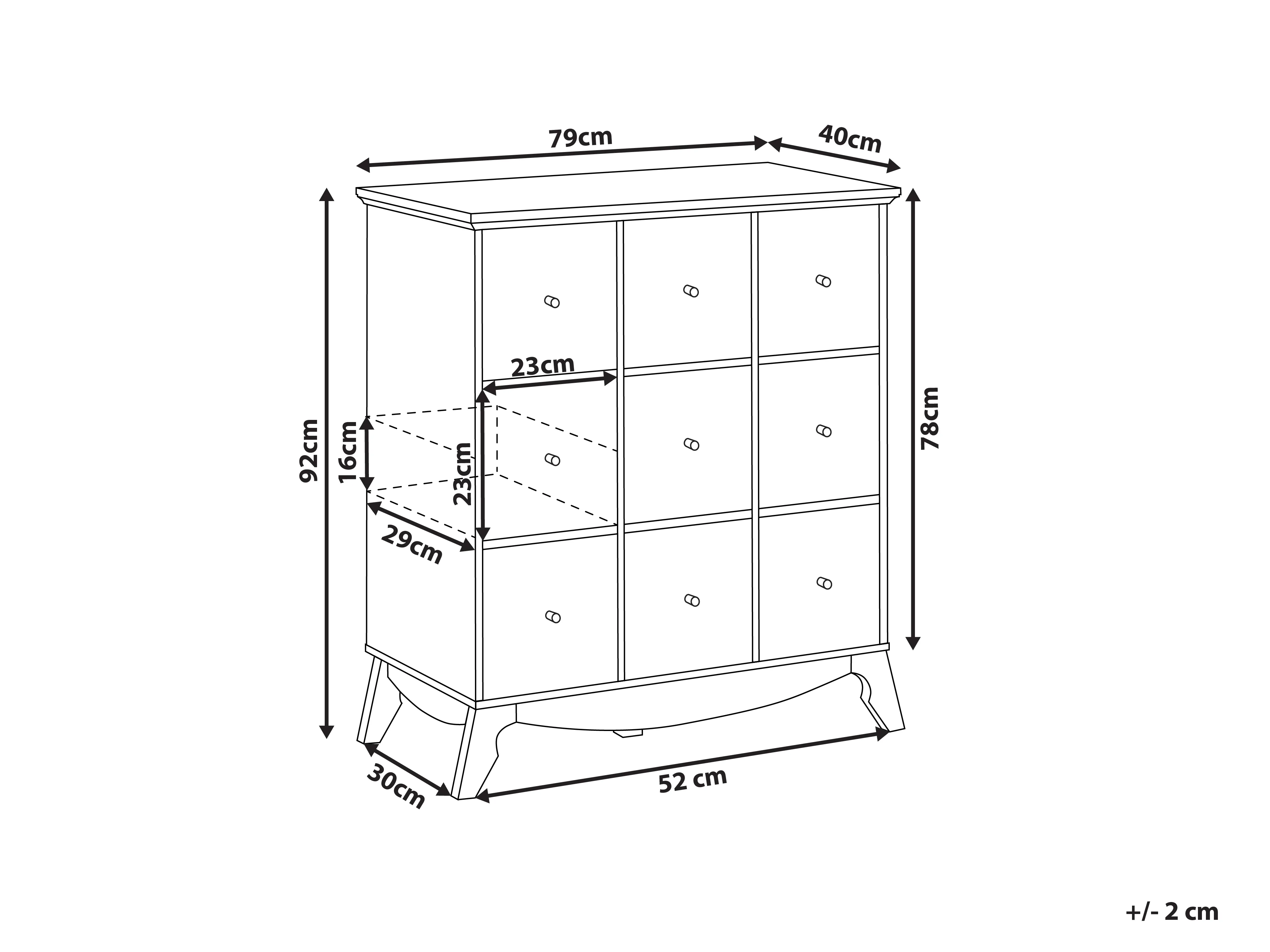 Dressoir KUMA Meerkleurig