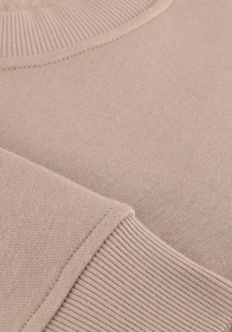 beige genti trui basic logo sweater