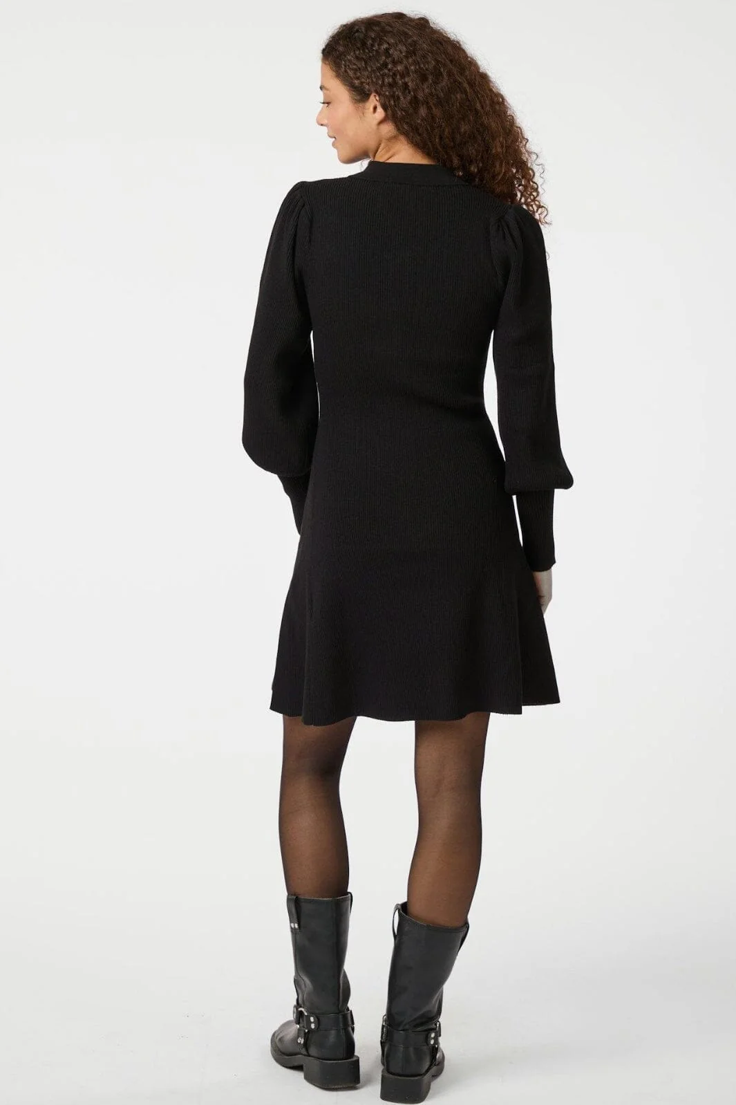 Neo Noir Polli Rib Knit Dress 164503