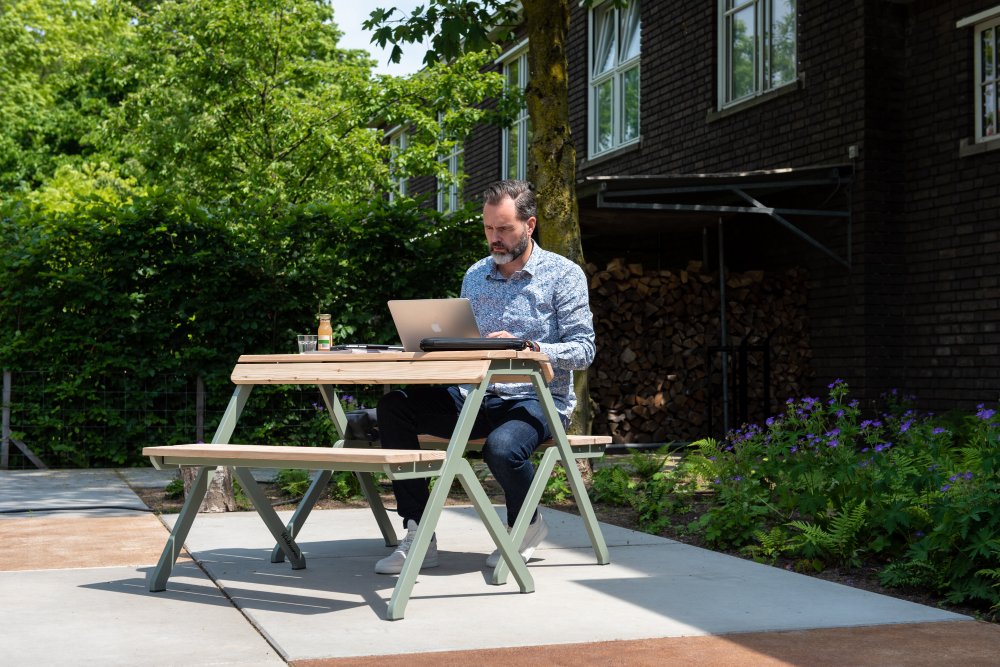 Tafel Tablebench cement gray