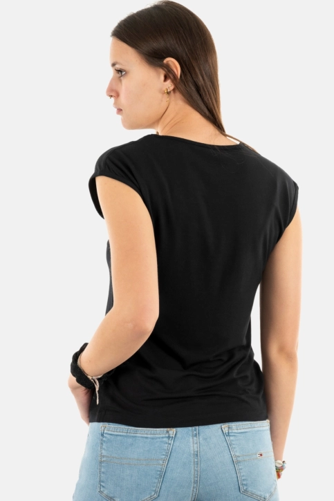 tee shirt hbt justine noir/noir glitter