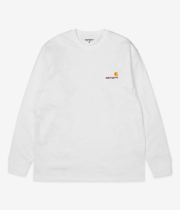 Carhartt WIP American Script Organic Longsleeve (white)