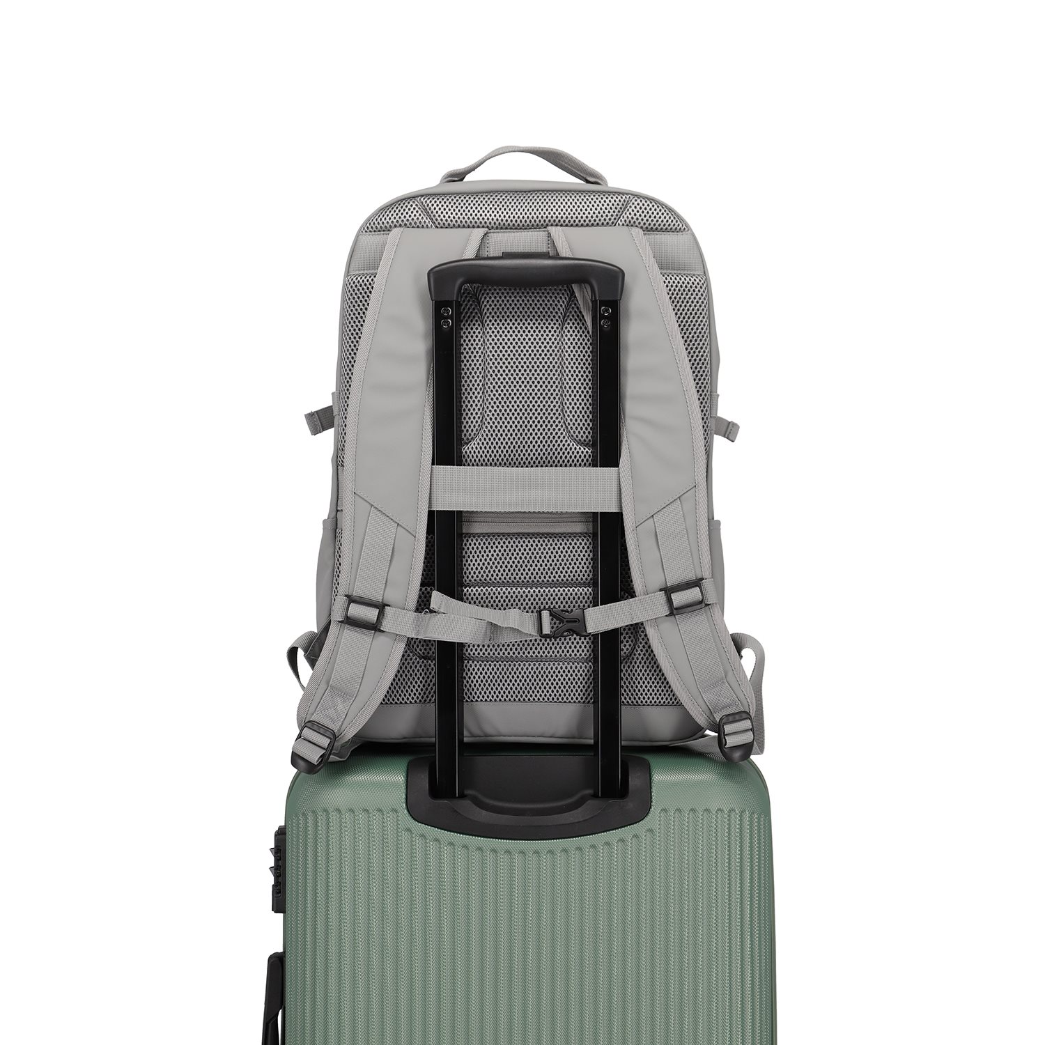 Travelite Basics Backpack Water-repellent light grey