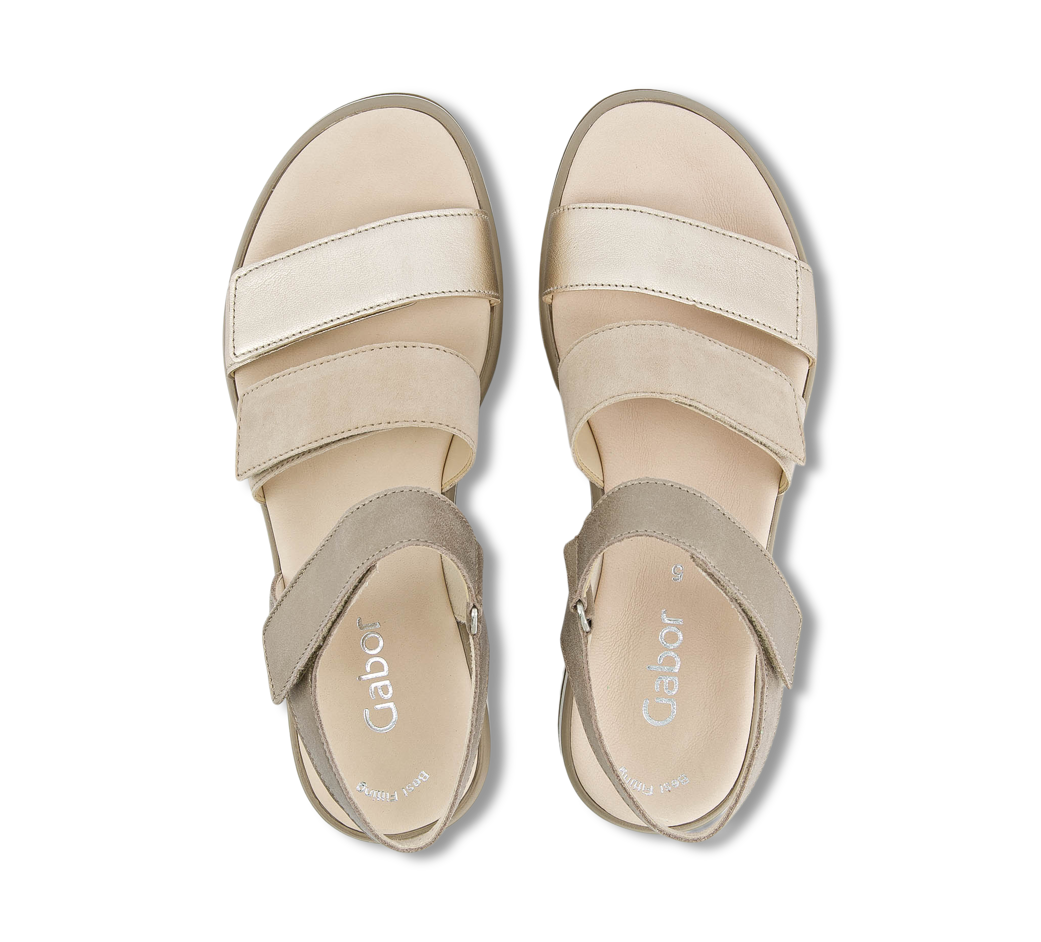 Gabor Keilsandaletten beige/taupe