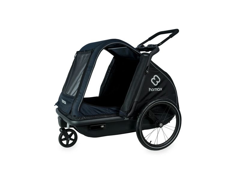 Hamax Veloanhänger Dog Trailer Pluto L für Hunde bis 45 kg Veloanhänger und Buggy für Hunde