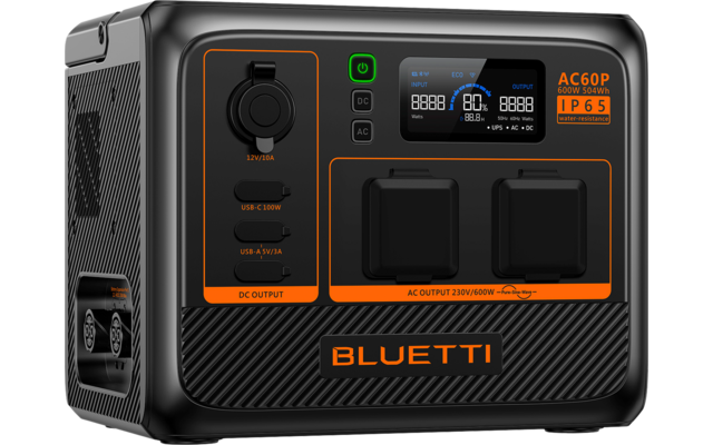 BLUETTI  AC60P-Black-EU tragbare Powerstation 600 W
