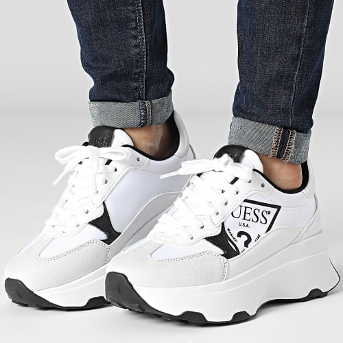 Baskets Femme FL7C4BFAB12 Blanc Noir