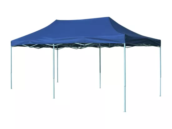 Tente pliable 3 x 6 m Bleu