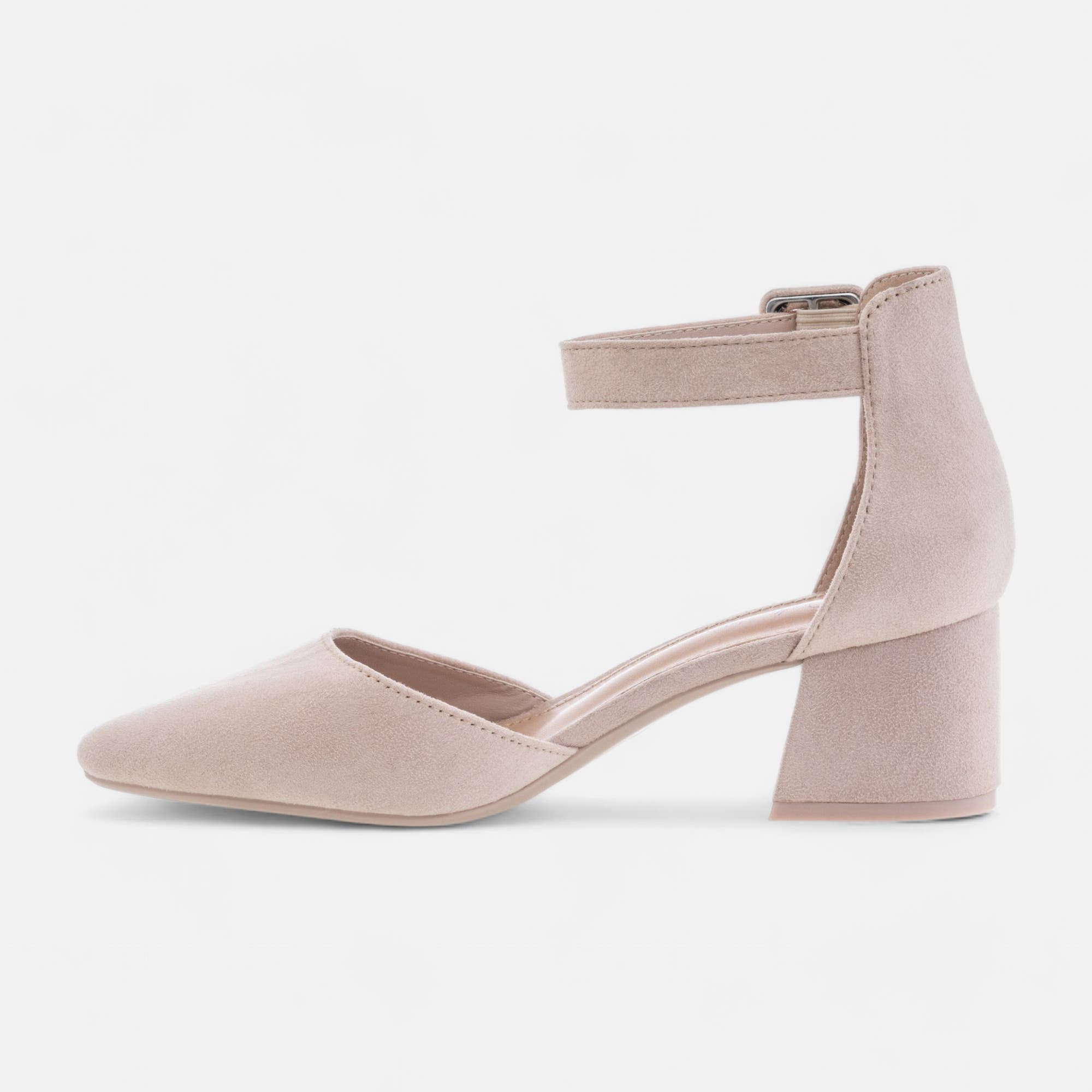 Escarpins quartiers ouverts à talon Femme beige