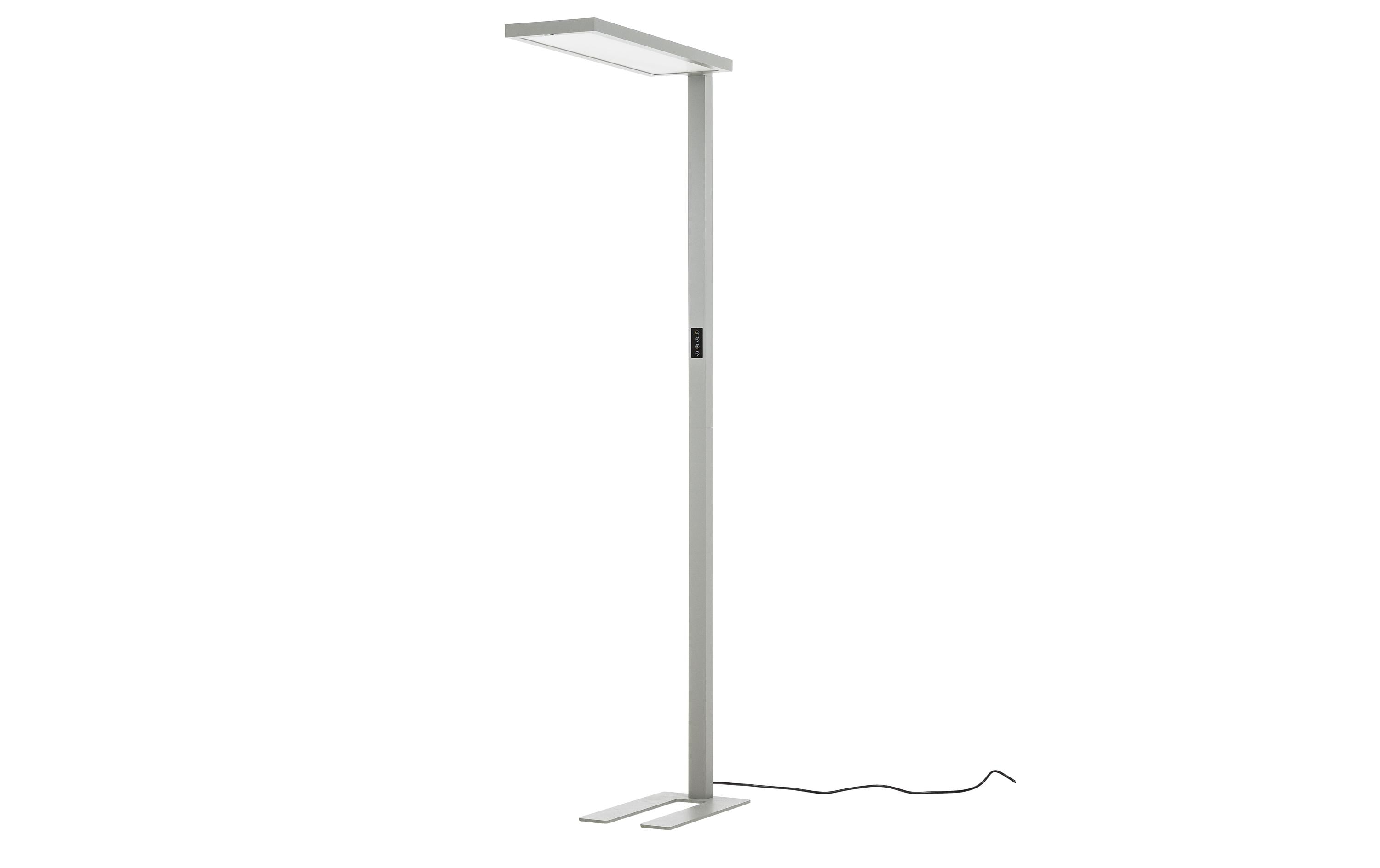 Bürostehleuchte HCL LED 100 W, Grau<br>Dimmbare Stehleuchte für Boden- und Deckenbeleuchtung