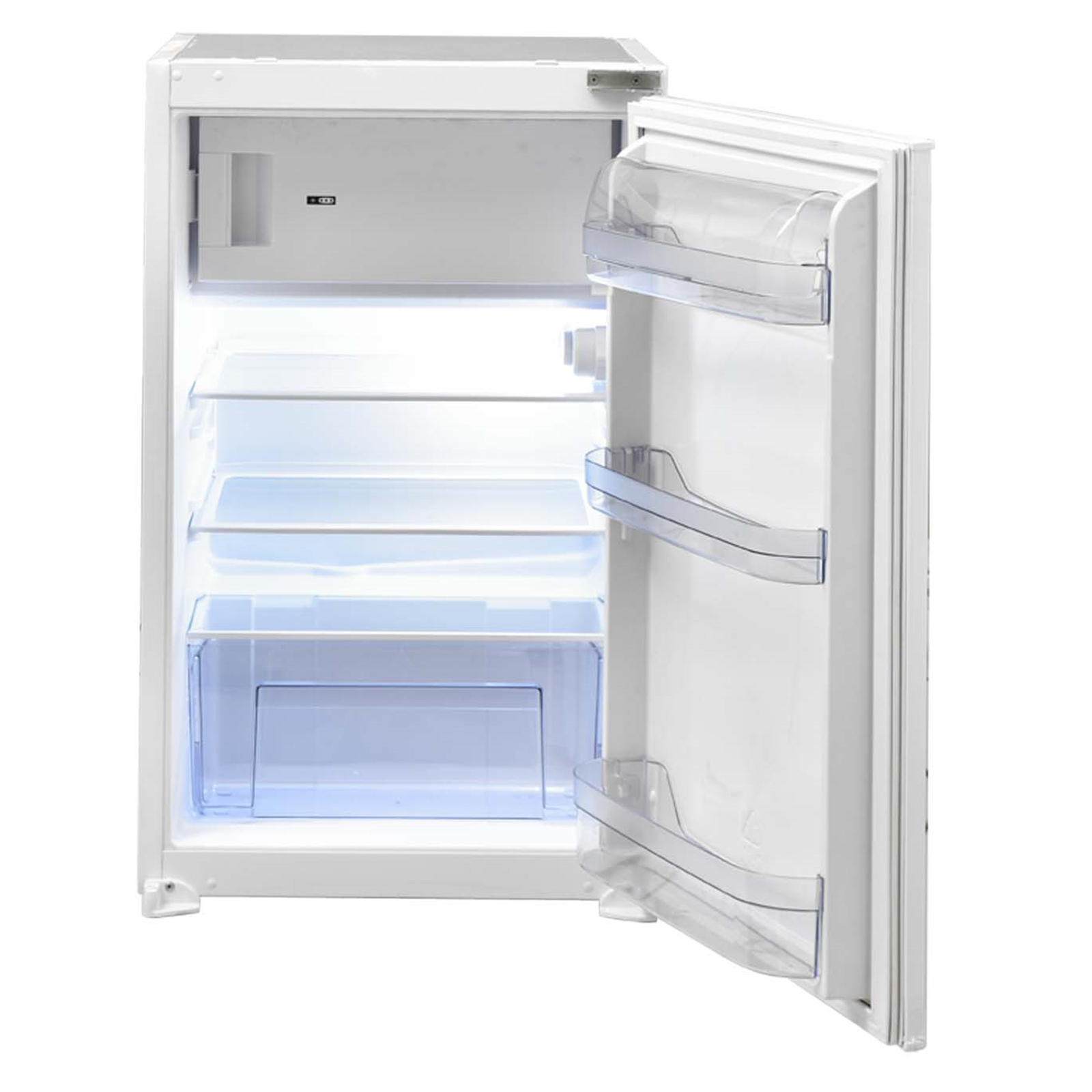 RESPEKTA Küchenblock - weiß Hochglanz - Artisan Eiche - mit E-Geräten - 310 cm