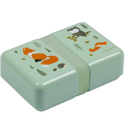 A Little Lovely Company Brotdose - 850 ml - Forest Friends Sage