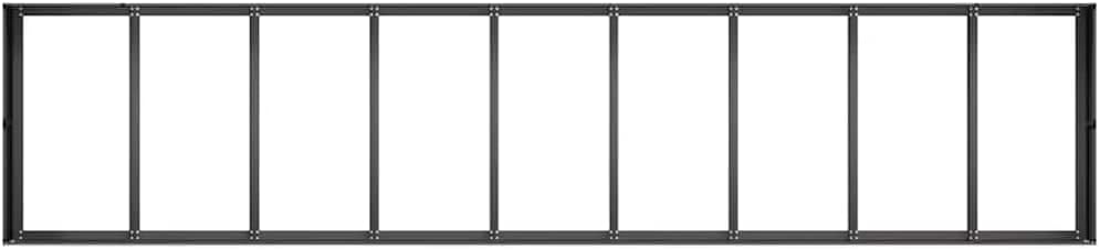 vidaXL Pflanzkübel Schwarz 360x80x40 cm Stahl, Pflanzschale, Garten-Garten-Pflanzkübel, Outdoor-Pflanzgefäß, Hochbeet, Pflanzgefäß, Blumenkasten