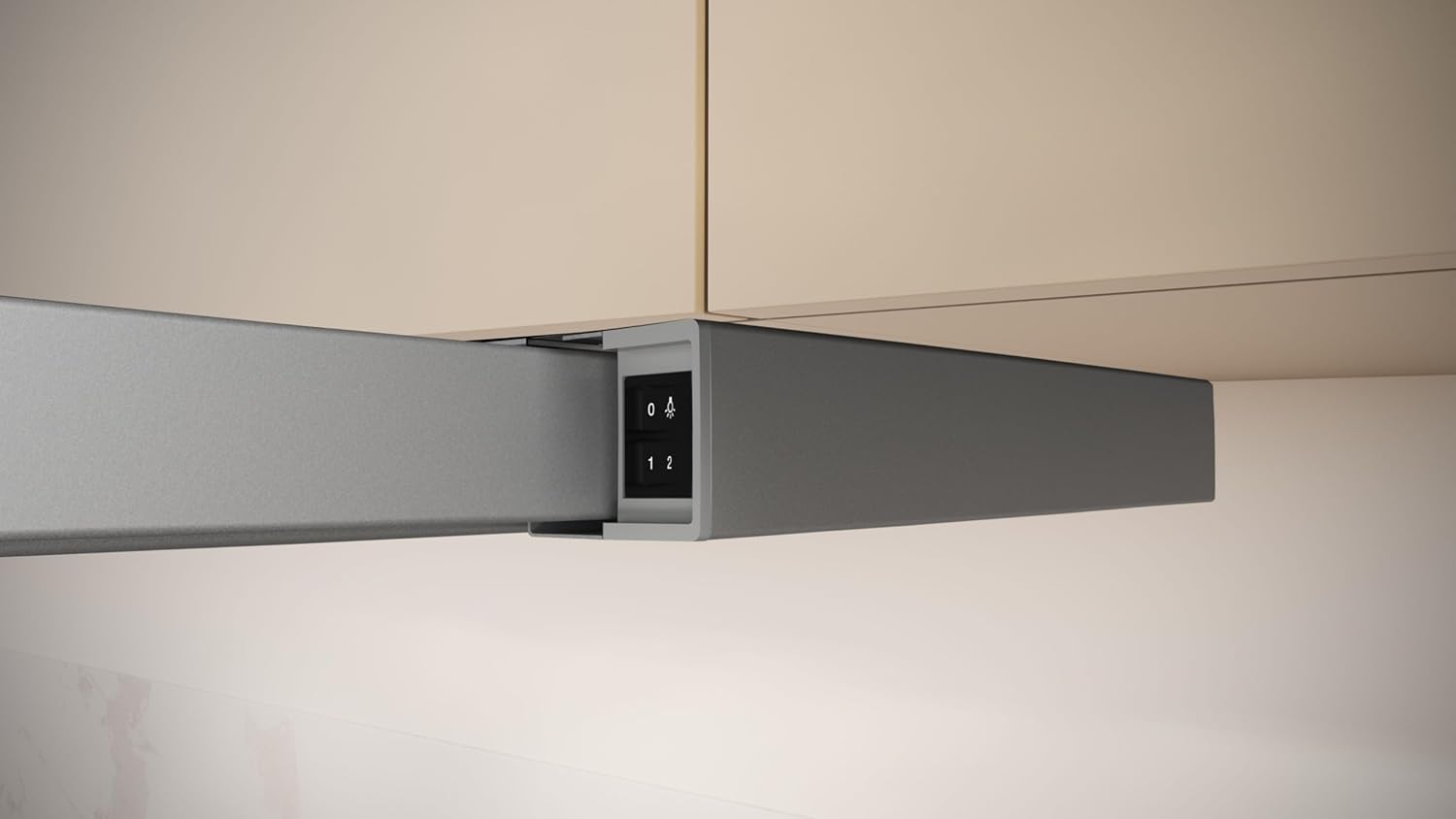 NEFF D46BR12X6 Dunstabzugshaube, Flachschirmhaube N 30, 60 cm, Abluft oder Umluft, silbermetallic [Energieklasse C]