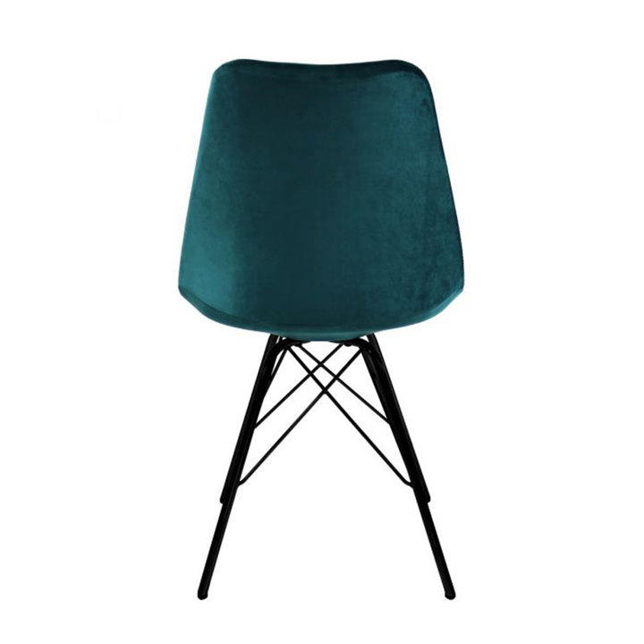 Kick collection - Stoel Velvet - Blauw