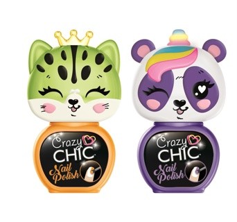Crazy Chic - Lovely Animals Nail Polish - Purple & Orange (18842)