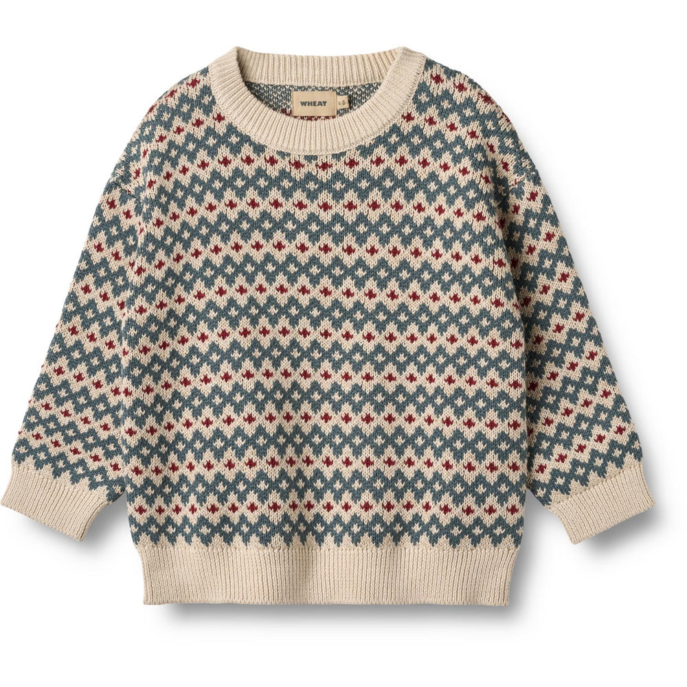 Køb Wheat Offwhite Jaquard Pullover Harlow