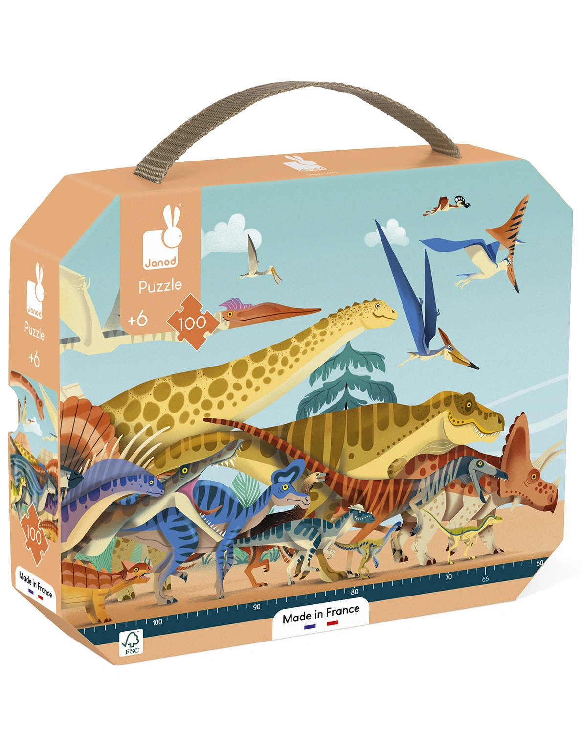 Panorama-Puzzle DINO (100 Teile)