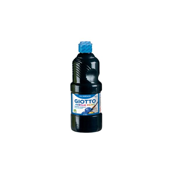 Giotto Guache Liquido Acrilico 500ml Preto