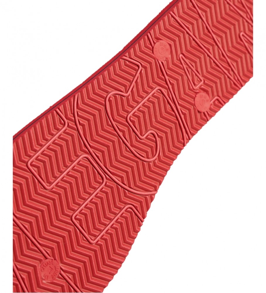 Chinelo vegano Superdry, vermelho
