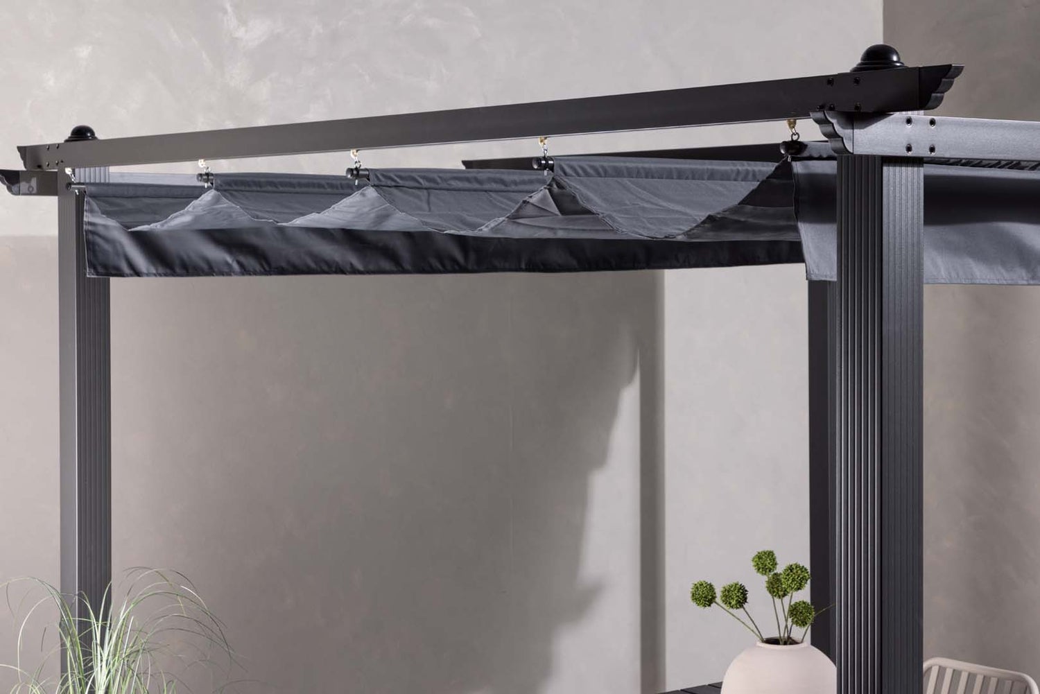 Lazio pergola grijs. 295X295X248cm