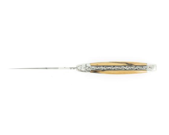 Laguiole 12 cm Bois d'Aubrac - 2 mitres Couteau de poche par Laguiole en Aubrac