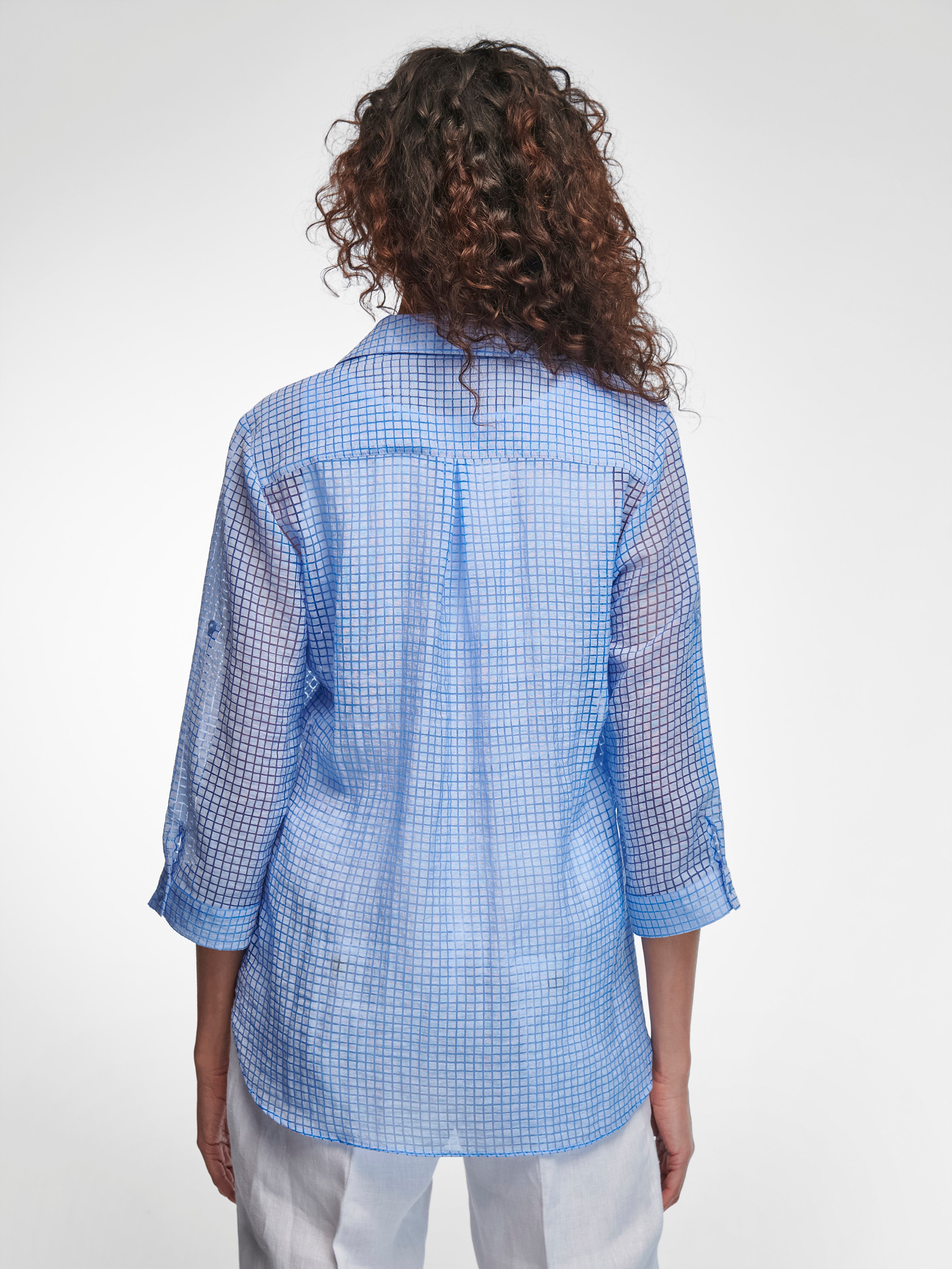 Long-Bluse mit 3/4-Arm