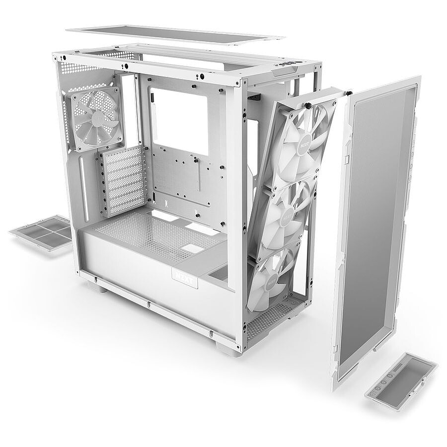 NZXT H7 Flow RGB - Blanc