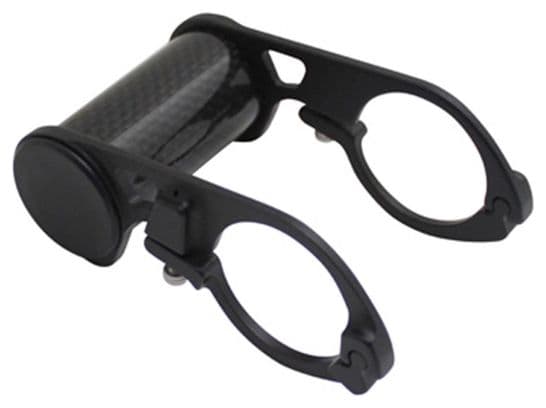Support compteur carbone pour cintre 31 8mm noir 32g (largeur 45mm et diametre 25mm)