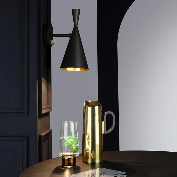 Tom Dixon - Beat Wandleuchte, schwarz