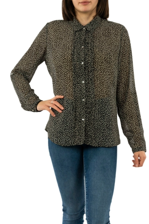 chemisier geisha 03013-10 000999 - black/beige