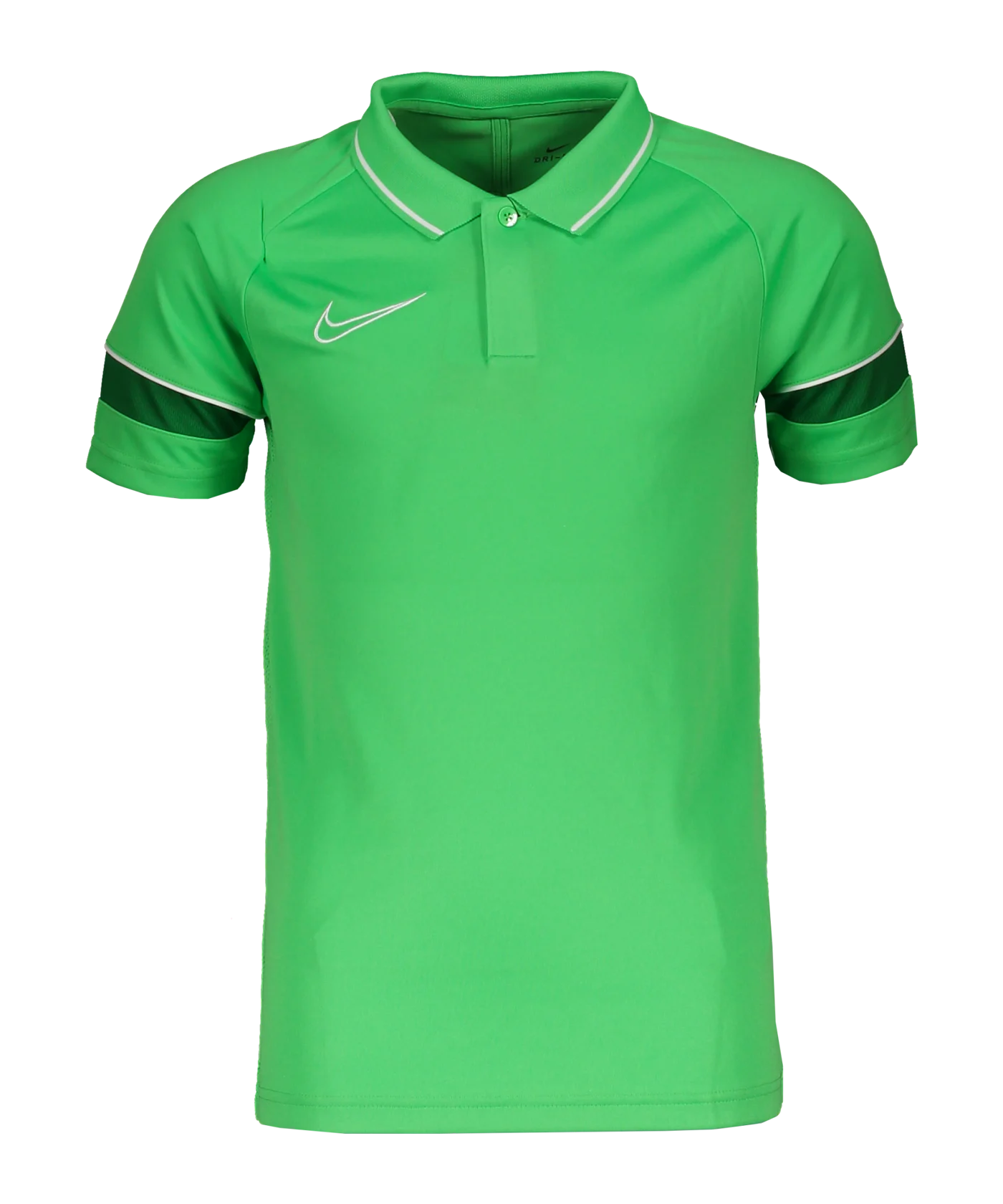 Nike Academy 21 Poloshirt Kids Grün Weiss F362