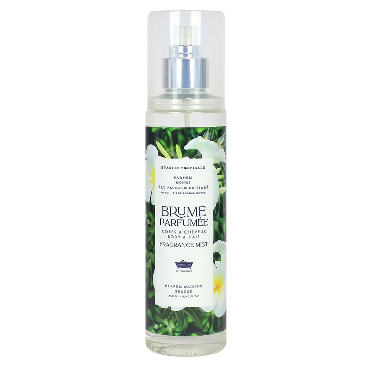 Brume parfumée cheveux et corps Monoï eau florale de tiaré 250ml